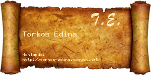 Torkos Edina névjegykártya